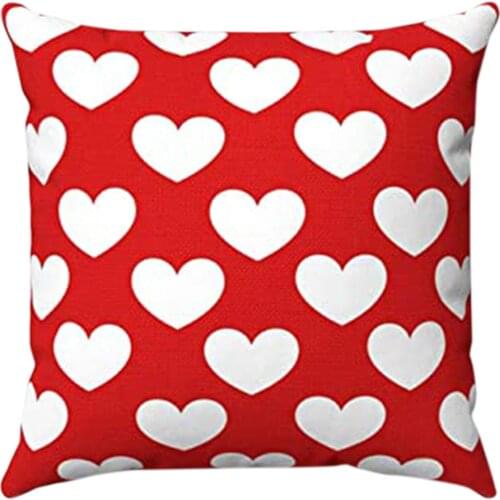 1pc Valentines Day Pillowcase Creative Pillow Case Pillow Cover Cotton Linen Car pillow case Car cushion cover Car accessories