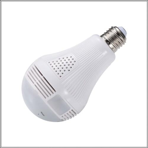 2pcs 960P DP001 Bulb Type Fisheye Lens 360 Panoramic wireless WIFI IP Camera H.264 Built-in Microphone Motion Detection