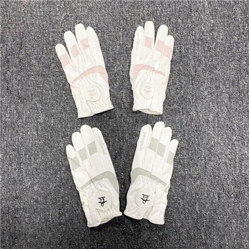 Penguin children Golf Glove golf accessories Soft leather Breathable Golf Gloves 2 Color Anti-sli batting gloves 2pcs