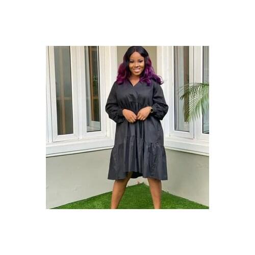 2021 Summer Fashion Style African Women Long Sleeve Plus Size Dress African Clothes African Dresses for Women