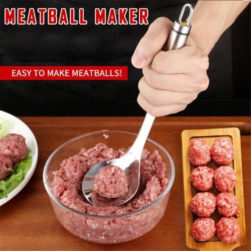 Non-Stick Creative Meat Maker Spoon Meat With Elliptical Leakage Hole Meat Mold Kitchen Utensil Gadget Meat Tool