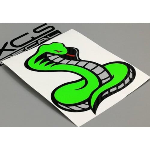 XGS DECAL Car Auto styling Snake Cobra multi colors Vinyl Cut Decal waterproof outdoor stickers for Vehicle boats helmet