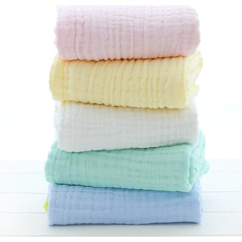 Bath Towel Baby Washcloths For Sensitive Skin Washcloths Towels 110*110cm Six Layers of Gauze without fluorescent Blanket