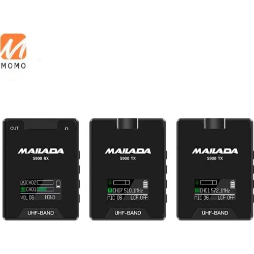 S900 Collar Clip Wireless Microphone Live Broadcast Interview Radio Bee Mobile Phone Microphone Recording Equipment