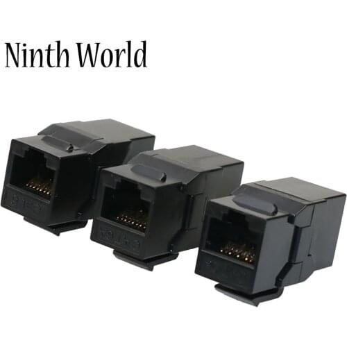 Cat 5e Cat6 Cat 6A Keystone Jack RJ45 Connector Extension Inline Coupler Ethernet Network LAN Unshielded