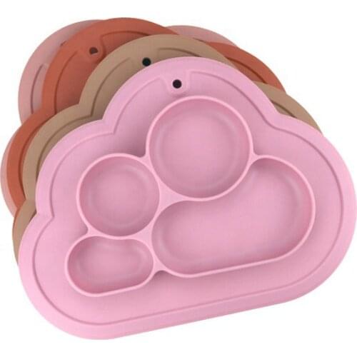 Baby Silicone Plate Kids Suction Bowl Feeding Tableware Silicone Dishes BPA Free Food Grade Material