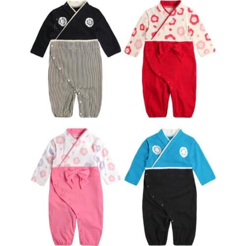 Baby Kimono Japanese Retro Baby Clothes 2019 Summer New Infant Toddler Romper Szlafrok Queen Japanese Baby Pyjamas Costume Y582