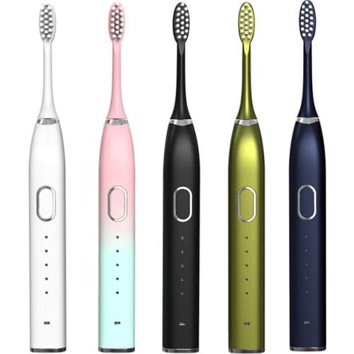 Magnetic Levitation Sonic Electric Toothbrushes Timer Zone Change Reminder USB Rechargeable Tooth Brush with Replacement Heads