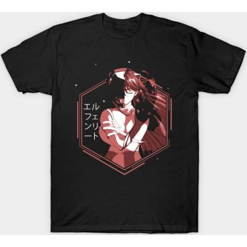 Men t-shirt Elfen Lied Lucy Anime Shirt Tshirt Women T Shirt Men Cotton Tees Tops Hip Hop Harajuku Streetwear