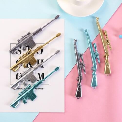 Sniper Rifle Gel Pen Creative Survival Game Gun Toy Gel Pens Neutral Pen 0.5mm for School Writing Kids Novelty Stationery Gifts
