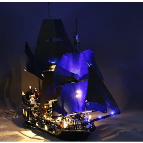 LED Light Up Kit For 4184 the Caribbean Black Pearl (Only LED Light, No Block Kit)