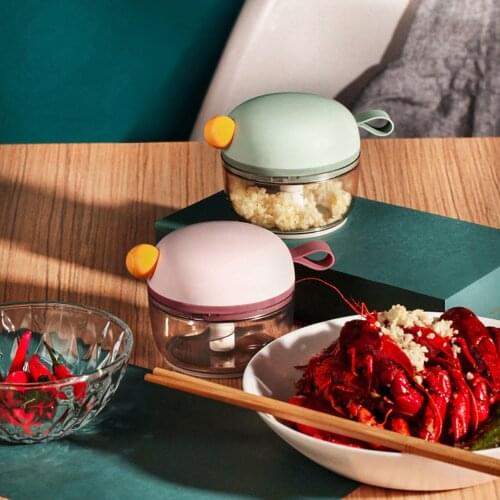 Multifunctional Bird Shape Garlic Pounding Device Household Manual Garlic Crusher High Speed Design Vegetable Twist Cutter