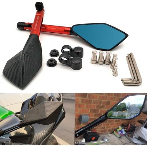 1 Pair Motorcycle Rearview Mirrors Universial retrovisor moto accessories For BMW s1000r gs 1200 F650GS F700GS f 650 700 gs