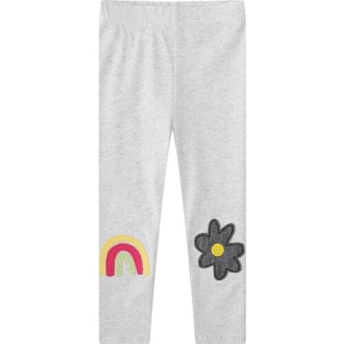 Rainbow Girls Leggings Pants Autumn Spring Children Clothing Baby Skinny Girls Trousers Pants