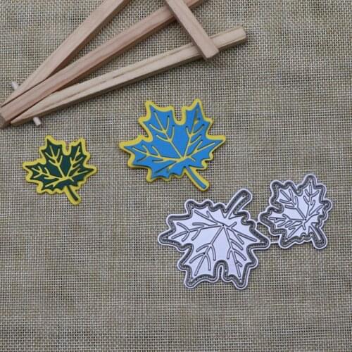 Maple Leaf Frame Metal Cutting Dies Cut Mold Leaves Decoration Scrapbook Paper Craft Knife Mould Blade Punch Stencils