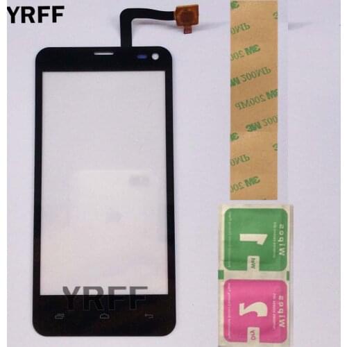 Phone Touch Screen Panle For Fly IQ4416 IQ 4416 Touch Panel Front Glass Len Digitizer Sensor Replacement Wipes 3M Glue