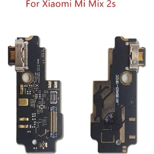 For Xiaomi Mi Mix 2s USB Charger Port Dock Connector PCB Board Ribbon Flex Cable Charging Port Component Replacement Spare Parts