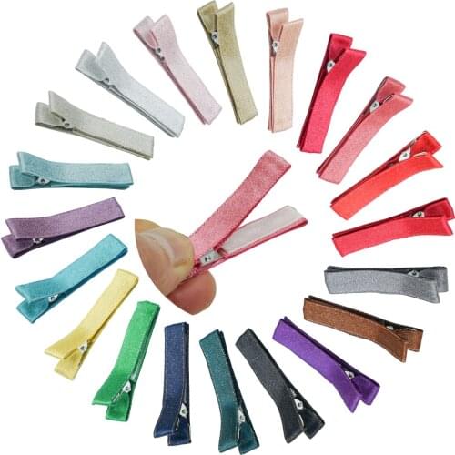 40 Pcs 1.8" Non-Slip Fully Lined Alligator Clips Hair Barrettes for Fine Hair Infants Baby Girls Toddlers Kids In Pairs