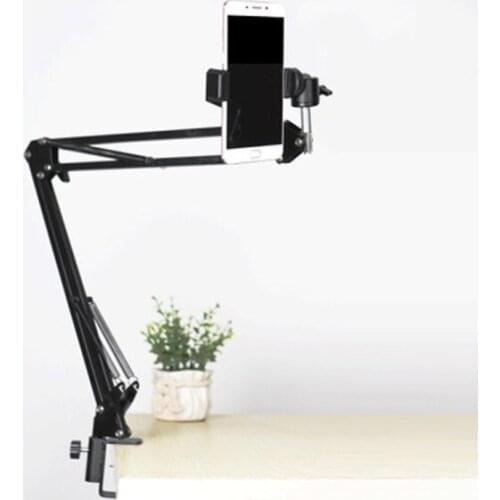Photo Studio Phone Clip Bracket+Suspension Arm Stand Clip Holder Bluetooth Control Fill in Light For Camera Phone Photography
