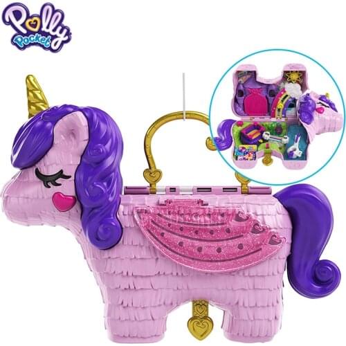 Counter genuine Polly pocket polly pocket unicorn mini scene Molly pocket girl toy