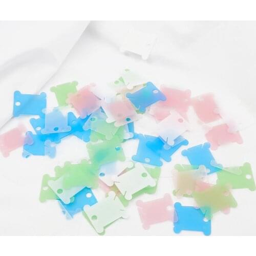 20-120pcs Embroidery Floss Craft Thread Bobbin Organizer Cross Stitch Storage Holder Plastic Sewing Thread Board Card Craft Kit