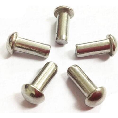 20pcs M3 304 stainless steel Semicircular solid rivet Round head solids rivets 6mm-16mm Length