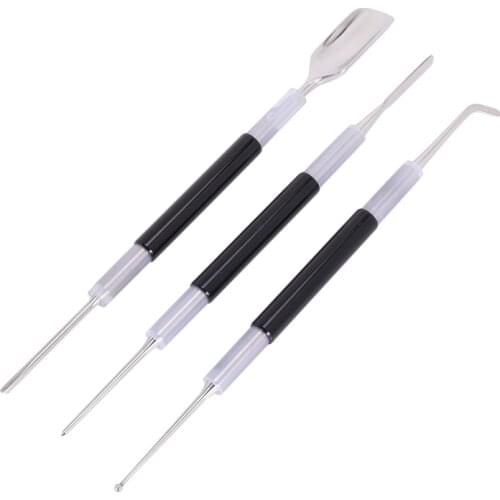 3 Pcs Bright Stainless Steel Professional Coffee Art Pen Barista Tool For Cappuccino Latte Espresso Decorating -10x210mm