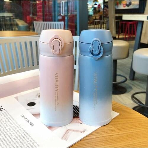 350ml 500ml Creative Personalized Stainless Steel 304 Vacuum Flask Hot Cold Thermos Water Bottle Insulated Mug Coffee Cup
