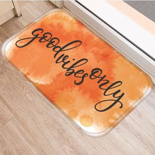 40x60cm Cute Diy Print Floor Mat Bathroom Ground Mat Slip Door Bath Pad Rug Living Room Kitchen Carpet Home Decor