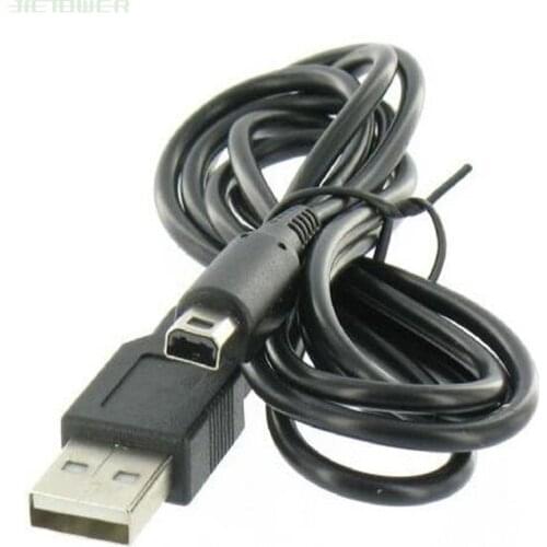 100pcs/lot 1.2M Black For Nintendo 3DS DSi NDSI XL LL Data Sync Charge Charing USB Cable Lead Charger wholesale cheap