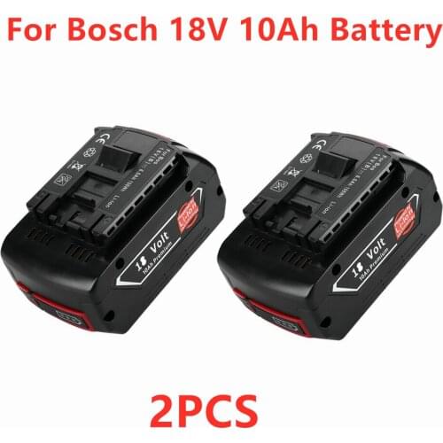 18V 10000mAh Rechargeable for Bosch 18V Battery Backup 10.0Ah Portable Replacement BAT609 Indicator Light