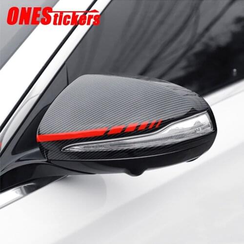 For Mercedes Benz C S GLC Class W205 W222 X253 E Class W213 Car Accessories Side Rearview Mirror Cover Caps Shell Trim Sticker