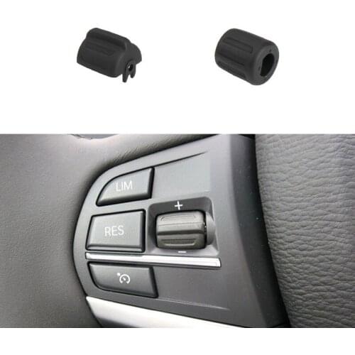 A Pair Car Multi-function Steering Wheel Switch Control Knob Rubber Button for BMW X5 F15 X6 F16 2013-2019 Automotive Interior