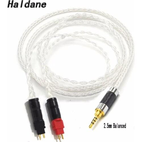 Free Shipping Haldane 8cores Copper Silver plated Replacement Audio Cable for HD600 HD650 HD525 HD545 HD565 HD580 Headphones
