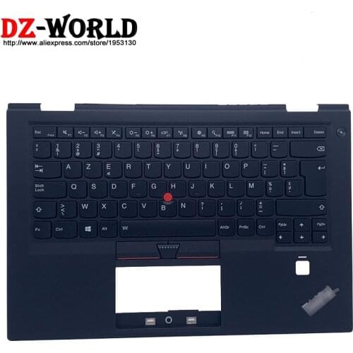 New C Cover Palmrest Upper Case With BE Belgian Backlit Keyboard for Lenovo Thinkpad X1 Carbon 4th Gen 4 Laptop 01AV158 01AV197