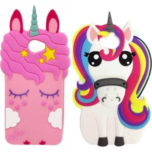 For Huawei Y5 2017 Case 3D Cute Cartoon Pink Unicorn Piglet Cat Soft TPU Silicone Phone Case Cover For Huawei Y52017 Y 5 2017
