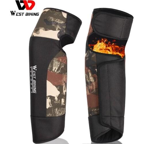 WEST BIKING Leg Warmers Winter Windproof Warm Velvet Knee Pad Protector Sport Gaiters Cycling Electric Bike Motorcycle Leg Cover