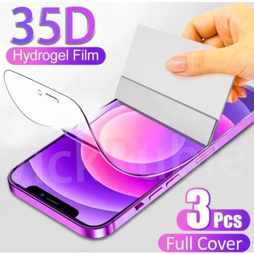35D Hydrogel Film For iphone 11 12 Pro Max Mini Screen Protector For iphone 11Pro 12Pro Max 7 8 Plus X XS XR SE 2020 Accessories