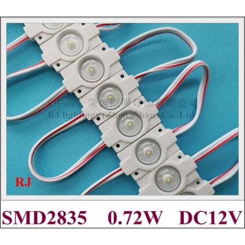 0.72W injection LED module lamp light advertising light with lens DC12V 1led 34mm*19mm SMD 2835 CE ROHS
