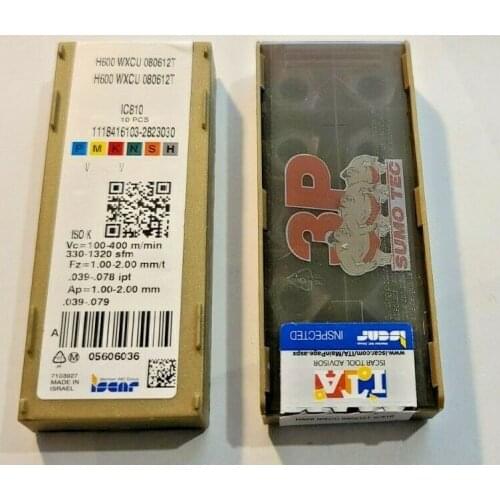 10 PCS CARBIDE INSERT H600 WXCU 080612T IC810