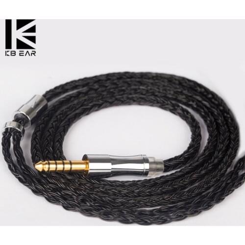 KBEAR Show 24 Core 5N Silver Plated OFC Upgrade Cable 336 Strands 2.5mm/3.5mm/4.4mm Plug Widely Compatible With Most Headphones