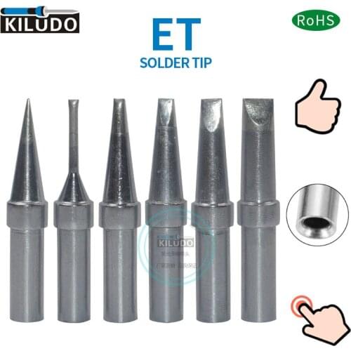 KILUDO 5 PCS Weller Iron Tip WES51 WESD51 PES51 soldering station for ETH ETA ETB ETC ETD ETR