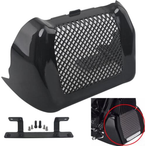 Motorcycle Gloss Black Oil Cooler Cover Kit For Harley Touring Road King Street Glide Freewheeler FLHXS FLTRX FLHR 2017-2020