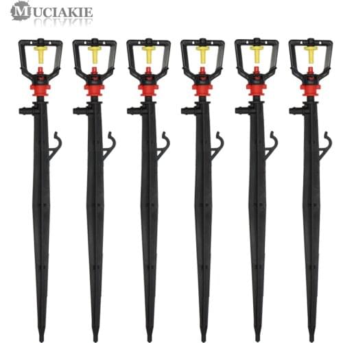 MUCIAKIE 20 PCS 360 Degrees Refraction Atomization Micro Nozzle With Brackets Holder Agriculture Garden Cooling Irrigation Tools