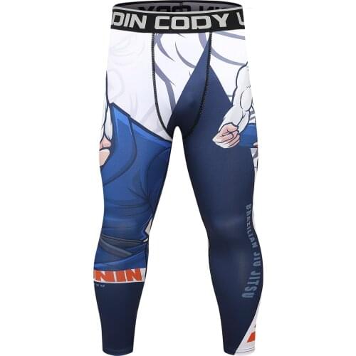 Custom Your Own Brand Polyester Spandex Fashion Printing Mens Leggings Sport Long Pants