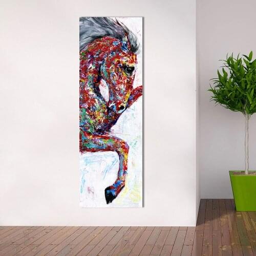 HDARTISAN Wall Art Canvas Painting Animal Picture Poster Prints Horse Painting Home Decor No Frame