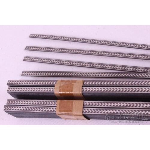 New 25 strip LUTHIER PURFLING BINDING MARQUETRY INLAY 640x6x1mm #76