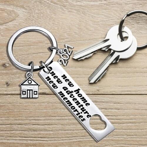 New Home New Adventure Key chain Heart Key Ring Key Chain Souvenirs Valentines Day gifts