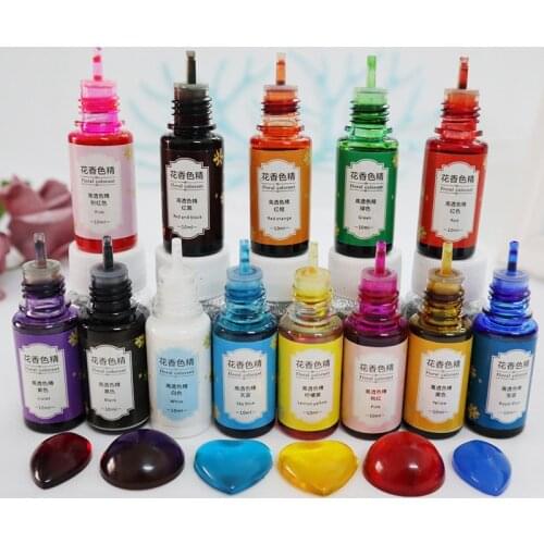 10g 13 Color Resin Pigment Epoxy Resin Liquid Pigments Colorant Dye Resin Jewelry Making Crafts Filling Decoration