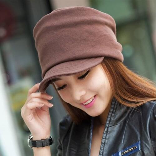 Women Hat Beautiful Ladies Girls Hats Beanie Knitting Caps New Cute Autumn And Winter Warm Generous Concise Outdoor Pure Colour